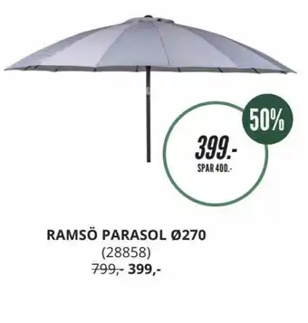 My Home Ramsö Parasol ø270 (28858) tilbud