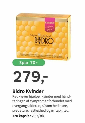 Helsam Bidro Kvinder tilbud