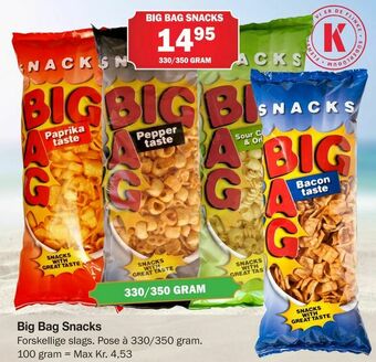 Købmandsgården Big Bag Snacks tilbud