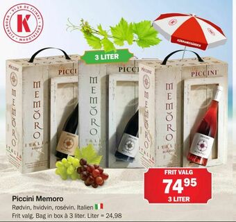 Købmandsgården Piccini Memoro tilbud
