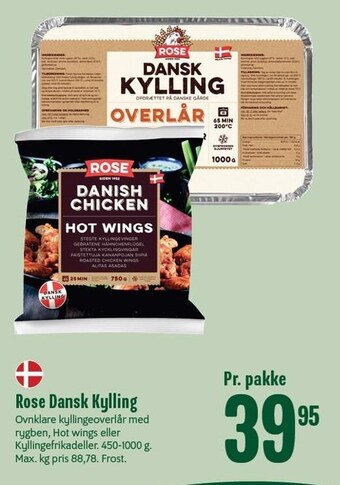 Min Købmand Rose dansk kylling tilbud