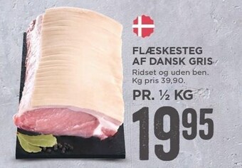 MENY Flæskesteg af dansk gris tilbud