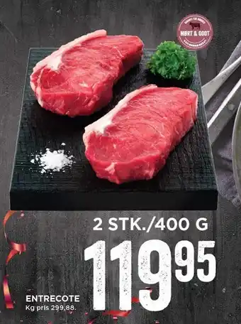 MENY Entrecote 2 stk. tilbud