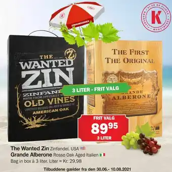 Købmandsgården The Wanted Zin, Grande Alberone tilbud