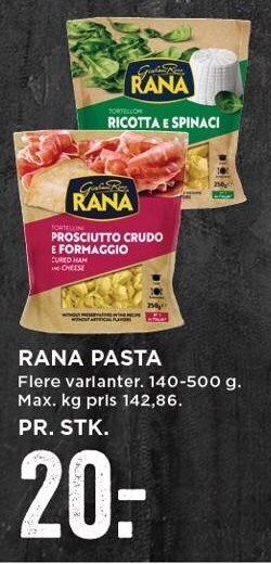 MENY Rana pasta tilbud