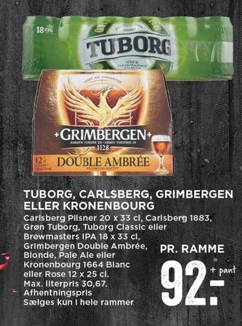 MENY Tuborg, carlsberg, grimbergen el. kronenbourg tilbud