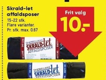 Skrald-let affaldsposer