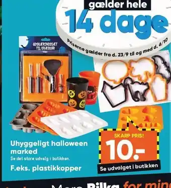 Uhyggeligt halloween marked