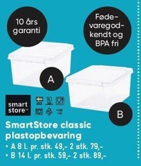 Bilka Smartstore classic plastopbevaring tilbud
