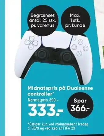Bilka Midnatspris på dualsense controller tilbud
