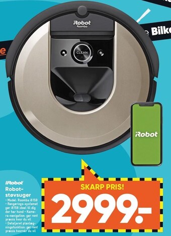 Bilka Irobot robotstøvsuger tilbud