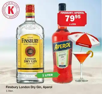 Købmandsgården Finsbury London Dry Gin, Aperol tilbud