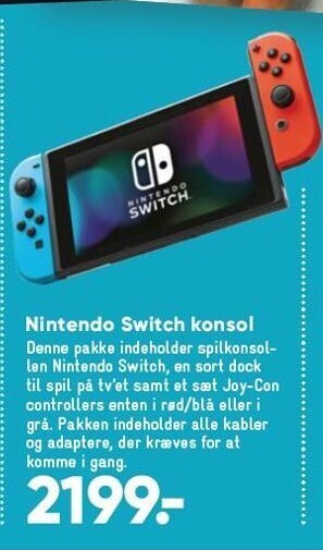 Bilka Nintendo switch konsol tilbud
