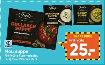 Bilka Mou suppe tilbud