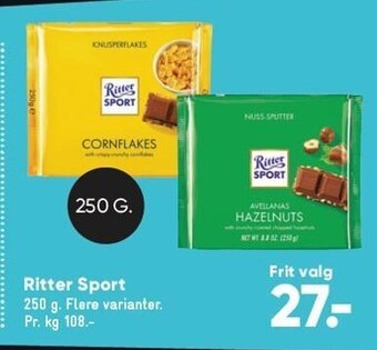 Bilka Ritter sport tilbud