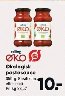 Bilka Salling øko pastasauce tilbud