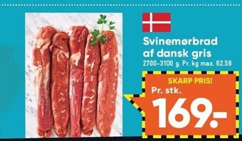 Bilka Svinemørbrad af dansk gris tilbud