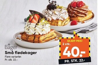 Bilka Små flødekager 2 stk. tilbud