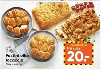 Bilka Festini el. focaccia tilbud