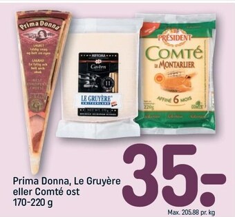 REMA 1000 Prima donna, le gruyére eller comté ost tilbud