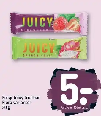 REMA 1000 Frugi juicy fruitbar - flere varianter tilbud