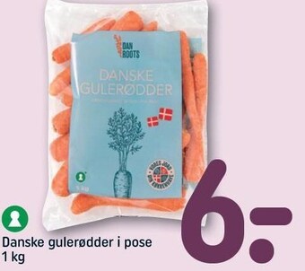 REMA 1000 Danske gulerødder i pose 1 kg tilbud