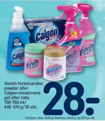Vanish eller calgon