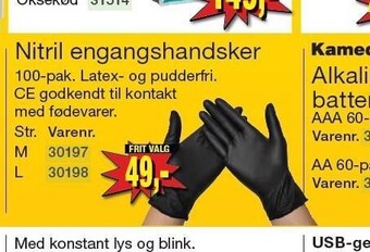Harald Nyborg Nitril engangshandsker tilbud