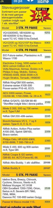 Harald Nyborg Støvsugerposer tilbud