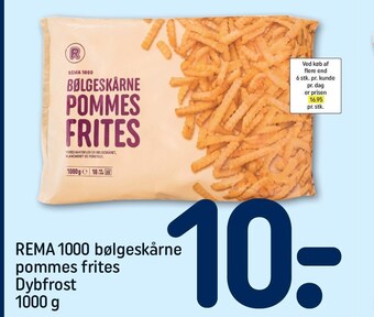 REMA 1000 Bølgeskårne pommes frites tilbud