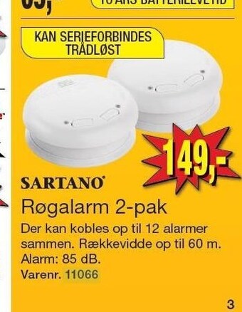 Harald Nyborg Røgalarm 2-pak tilbud