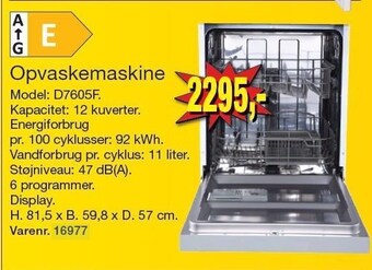 Harald Nyborg Opvaskemaskine tilbud