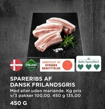 MENY Spareribs af dansk frilandsgris tilbud