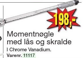 Harald Nyborg Momentnøgle med lås og skralde tilbud
