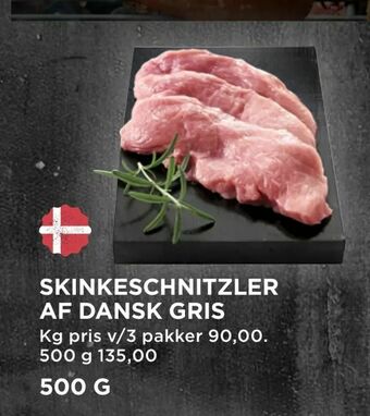 MENY Skinkeschnitzler af dansk gris tilbud
