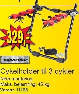 Harald Nyborg Cykelholder til 3 cykler tilbud