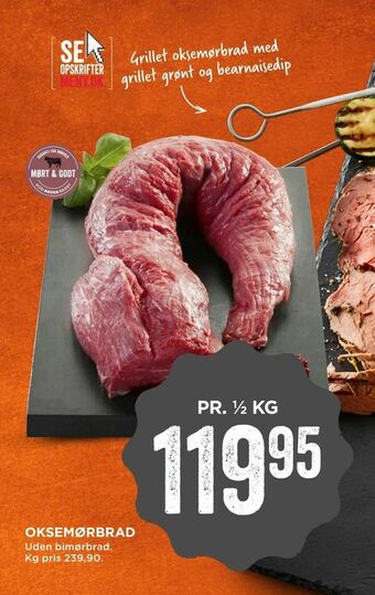 MENY Oksemørbrad tilbud