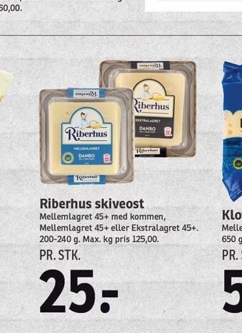 SPAR Riberhus skiveost tilbud