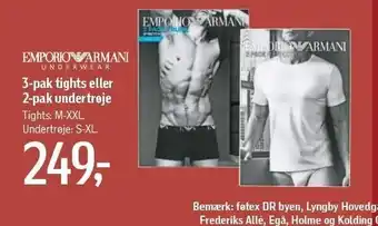 Emporio armani 3-pak tights el. 2-pak undertrøje