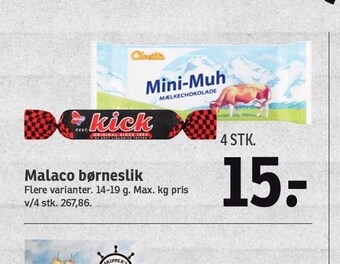 SPAR Malaco børneslik tilbud