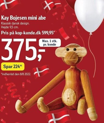 Føtex Kay bojesen mini abe tilbud