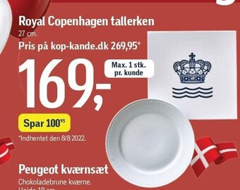 Føtex Royal copenhagen tallerken tilbud