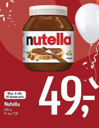 Føtex Nutella tilbud