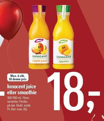 Føtex Innocent juice el. smoothie tilbud