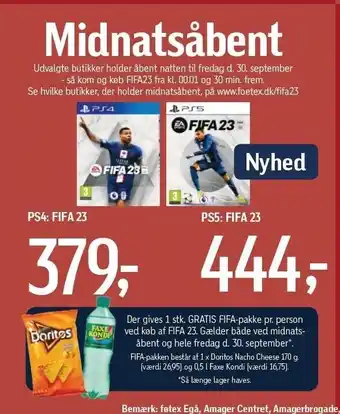 Føtex Ps4. fifa 23 el. ps5. fifa 23 tilbud