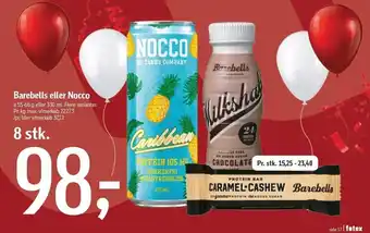 Føtex Barebells el. nocco - 8 stk. tilbud