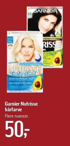 Føtex Garnier nutrisse hårfarve tilbud