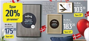 Føtex Spar 20% på rammer tilbud