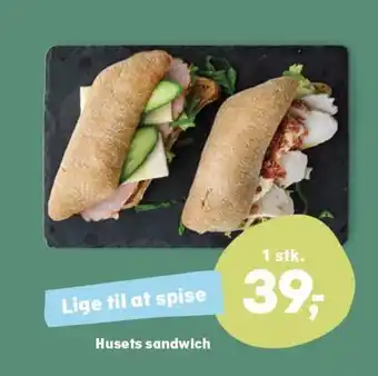 Kvickly Husets sandwich tilbud
