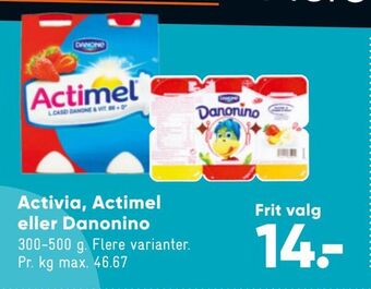 Activia, actimel eller danonino